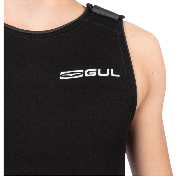 2026 Gul Mens Response 3/2mm Flatlock Short John Wetsuit RE5304-B9 - Black